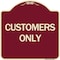 Signmission Designer Series Sign-Customers Only, Burgundy Heavy-Gauge Aluminum Sign, 18" x 18", BU-1818-24494 A-DES-BU-1818-24494 - alternate 1